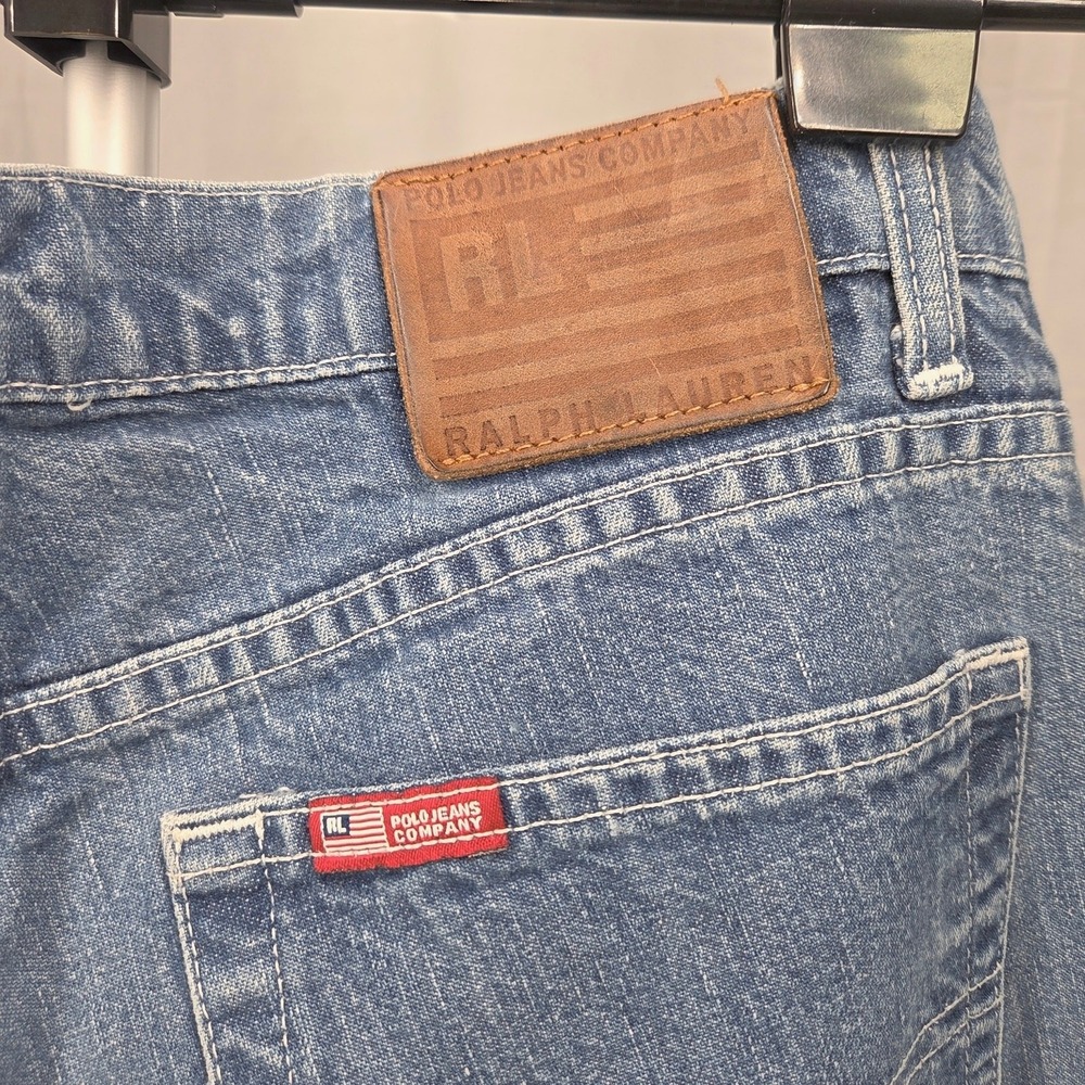 Y2K Polo Ralph Lauren Polo Jeans Co women's 10x31 Blue Saturday Jean relaxed-fit